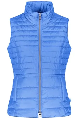 Gerry Weber Damen Taillierte Steppweste ärmellos unifarben 44
