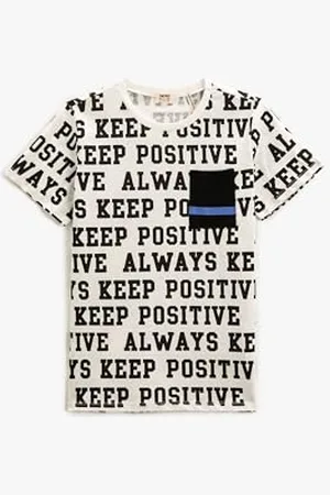 Koton Jungen Printed Short Sleeve Pocket Detail T-Shirt, , 5-6 Jahre EU