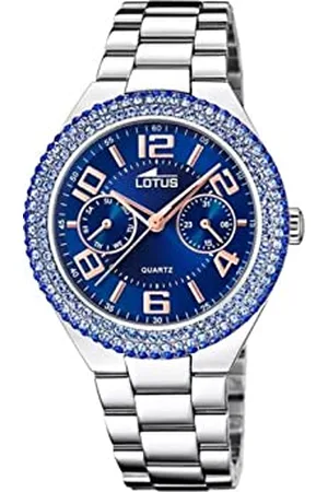 Lotus Damen Armbanduhr aus Edelstahl in der Farbe mit Zirkonia 39mm, Wasserdichtigkeit: 5Bar, 18909/1