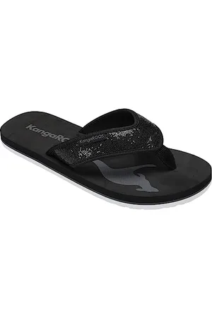 KangaROOS Damen K-BW Maya Sandale, Jet Black/dk Silver, 39 EU