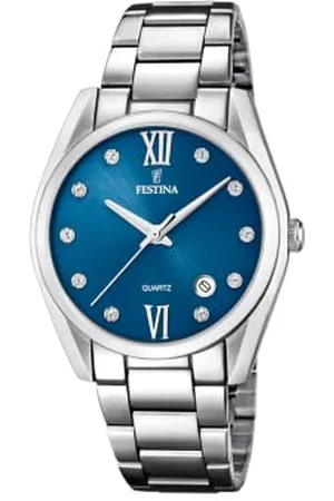 Festina Damen Analog Quarz Uhr mit Edelstahl Armband F16790/C