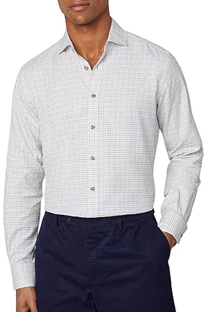 Hackett Herren Gebürsteter Tattersall Hemd, , M
