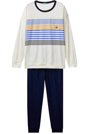 Benetton Herren Pig(Trikot+Hose) 3VD04P02D Pyjamaset, , L