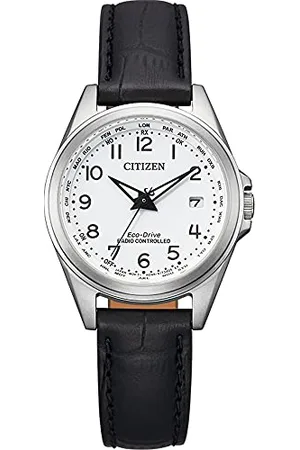 Citizen Damen Analog Quarz Uhr mit Leder Armband EC1180-14A