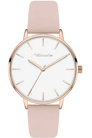 Tamaris Damen Analog Quarz Uhr mit Leder Armband TT-0006-LQ
