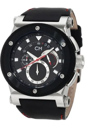 Carlo Monti Armbanduhr für Herren mit Analog-Anzeige, Chronograph und Lederarmband - Wasserdichte Herrenarmbanduhr mit zeitlosem, schickem Design - klassische Uhr für Männer - CM701-122 Parma