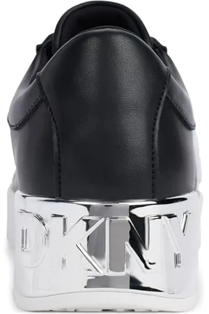 DKNY Damen Maben Varsity-LACE Sneakers, Black, 37 EU