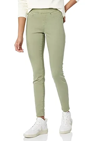 Amazon Damen Pull-On Stretch-Jeggings mit mittelhohem Bund (in Übergrößen erhältlich), , 46