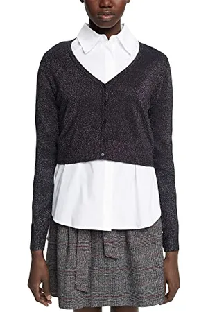 ESPRIT Damen 112EE1I310 Strickjacke, , L