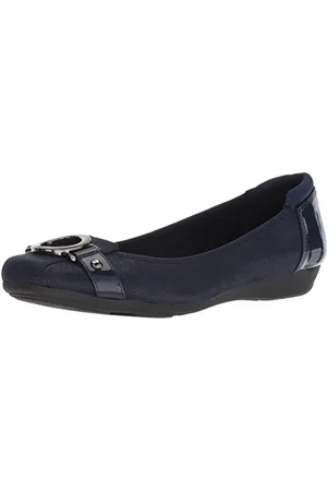 Anne Klein Damen Umeko Ballett Flach, Blau , 39.5 EU