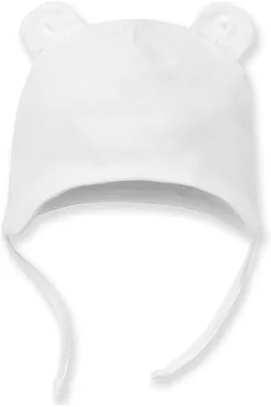 Pinókio Gebundene Mütze Lovely Day, 100% Cotton, Weiss, Jungen, Gr 32-44(35)