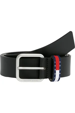 Tommy Hilfiger Herren Gürtel aus Leder, (Black), 95 cm