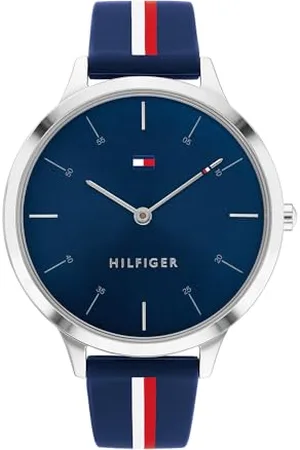 Tommy Hilfiger Analog Quarzuhr für Damen mit Blaues Silikonarmband - 1782499