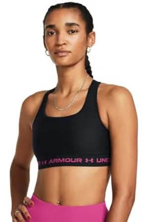 Under Armour Mädchen G Crossback Mid Solid, bequemer Sport BH für ideale Unterstützung, funktionaler BH für Mädchen