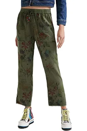 Desigual Damen Pant_Mickey Cam Lässige Hose, , XS EU