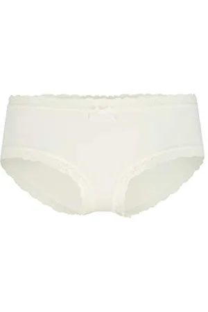 QS by s.Oliver Damen Panty mit Spitzenkante und Zierschleife