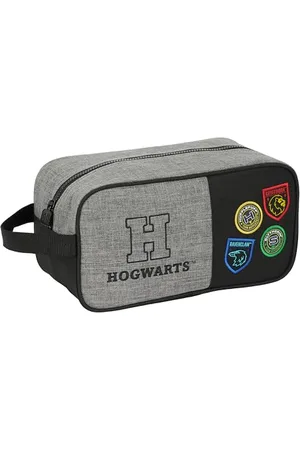 Safta Harry Potter House of Champions - Mittelgroßer Hausschuh, Mehrzweck, Tasche, Sport, Außerschule, Fußball, bequem und vielseitig, 29 x 14 x 15 cm, Grau Melange/Schwarz, Grau/Schwarz (Melange/)