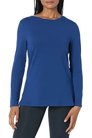 Amazon Damen Leichtes, Schnelltrocknendes Langarmshirt Aus Funktionsstretch (Auch In Plus Size Erhältlich), , S