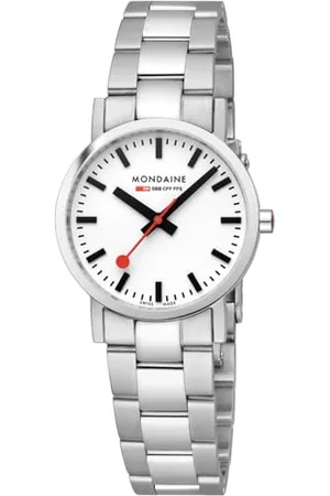 Mondaine Damen Analog Quarz Uhr mit Edelstahl Armband A658.30323.11SBJ