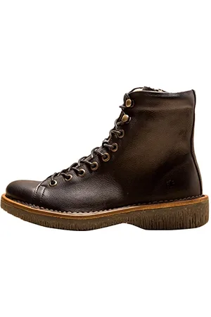 El Naturalista Damen Combat Boots Volcano, Frauen Stiefeletten,Wechselfußbett,schnürstiefel,Stiefel,Bootee,Booties,Black,36 EU / 3.5 UK