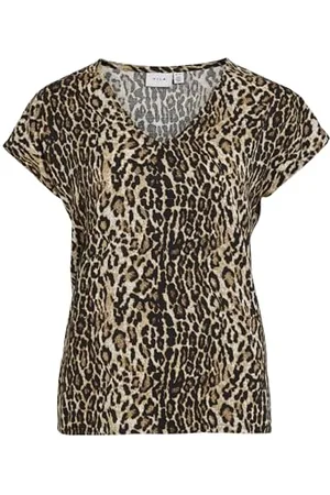 VILA YA S/S V-Neck TOP