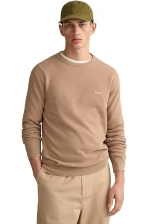 GANT Herren Cotton Pique C-Neck Pullover, , S