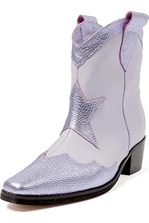 L37 Handmade Shoes Damen Stiefel I Cowboystiefel I Wildleder I Lederfutter I Handgefertigte Schuhe I Sky Full of Stars I Western Boot, , 35 EU