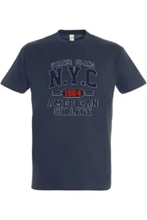 American College Unisex Herren Damen Manner Frauen T-Shirt, , S