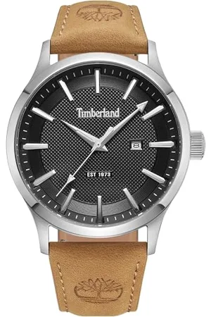Timberland Herren Analog Quarz Uhr mit Leder Armband TDWGB0041003