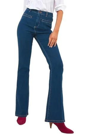 Joe Browns Damen Stretch-Denim-Bootcut-Coord-Hose Jeans, , 32