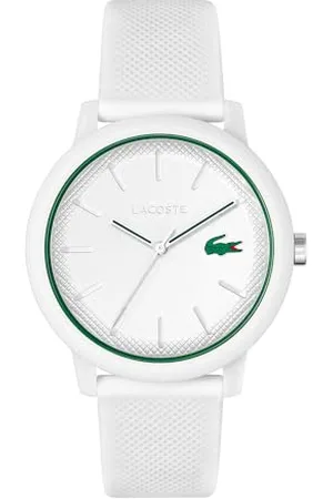 Lacoste Analog Quarzuhr für Herren Kollektion .12.12 mit Weisses Silikonarmband - 2011169