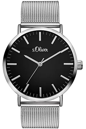 QS by s.Oliver Time Damen Armbanduhr Zeitlernuhr Quarz Edelstahl SO-3325-MQ