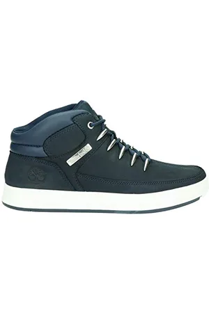 Timberland Herren Davis Square Hiker Stiefel, Blau Nubuck, 45.5 EU