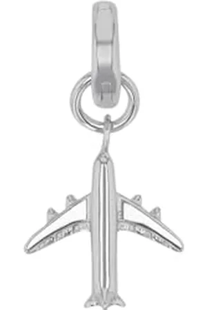 Amor Charm 925 Sterling Damen Charms, 2 cm, , Flugzeug, Kommt in Schmuck Geschenk Box, 2038522