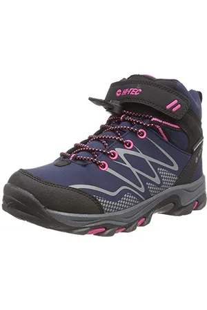 Hi-Tec Blackout Mid Wp JRG Walking-Schuh, Marineblau, Magenta, 33 EU