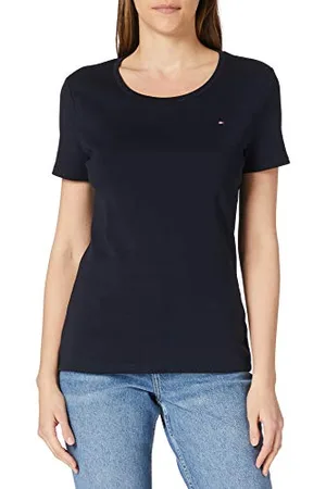 Tommy Hilfiger Damen Slim Round-NK TOP SS Tanktop für Babys und Kleinkinder, , Small