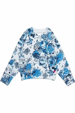 Replay Mädchen Pullover aus Wolle mit Print, (Mehrfarbig), 10 Jahre