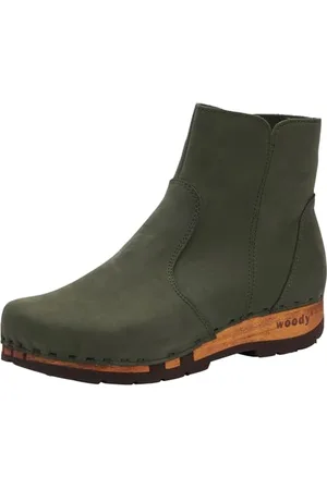 Woody Damen Olga Stiefelette, Forest, 36 EU