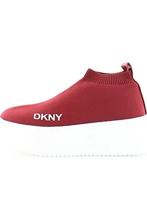 DKNY Damen Mada Sneaker, Rot/Ausflug, einfarbig (Getaway Solids), 39 EU