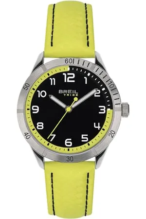 Breil Mate Herren Multifunktionsuhr mit Armband aus Leder, in der Farbe: , Gehäusedurchmesser: 37 mm, EW0621