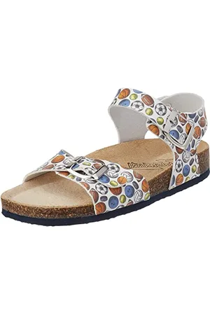 Primigi Herren Birky Sandale, Weiß/Mehrfarbig, 37 EU