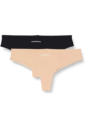Emporio Armani Damen Bi-Pack Brazilian Brief Basic Bonding Microfiber Unterwäsche, , S