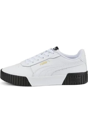 PUMA Damen Carina 2.0 Sneaker, White White Team Gold Black, 37 EU