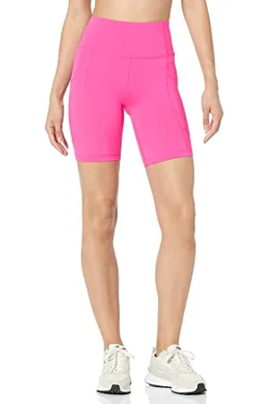 Amazon Damen 18 cm Active Sculpt Radlerhose mit hohem Bund und Taschen, , S