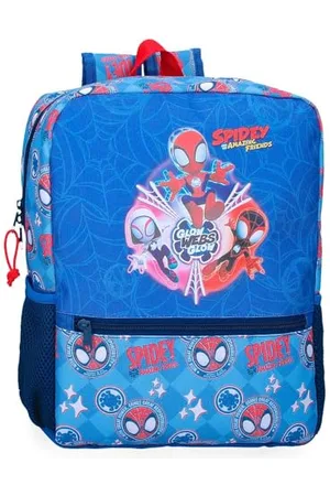 Marvel Disney Spidey Power of 3, Kinderrucksack, Schulrucksack, breite Träger, ergonomisch und gepolstert, Verschiedene Taschen von Joumma Bags., , Schulrucksack