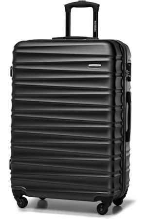 Wittchen Reisekoffer Groß Rollkoffer Trolley Großer Koffer Check-In Gepäck Hartschale aus ABS mit 4 Spinner-Rollen Zahlenschloss Teleskopgriff Groove Line Größe L