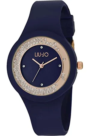 Liu Jo Jeans Damen Analog Quarz Uhr mit Silikon Armband TLJ1761