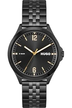 HUGO BOSS Analog Quarzuhr für Herren Kollektion #Suit mit Schwarzes Edelstahlarmband - 1530218