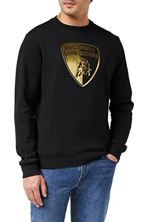 AUTOMOBILI LAMBORGHINI Automobili Herren Felpa Slashed Logo Pullover, , Medium
