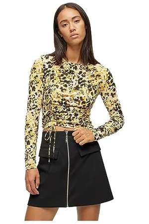 HUGO BOSS Damen Dafuxia Jersey Top, , S EU